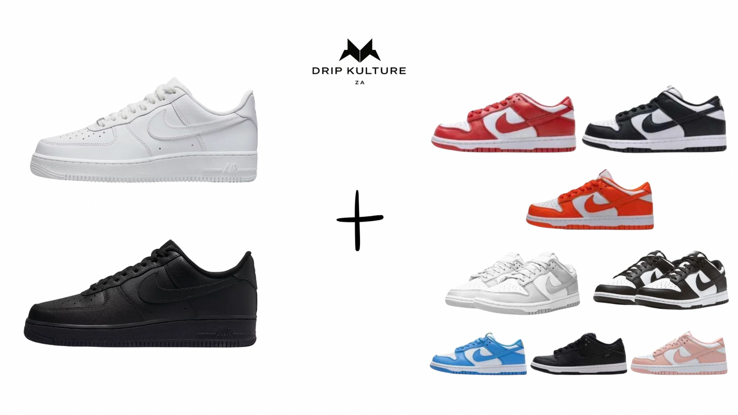 Air Force 1 + Nike Dunks
