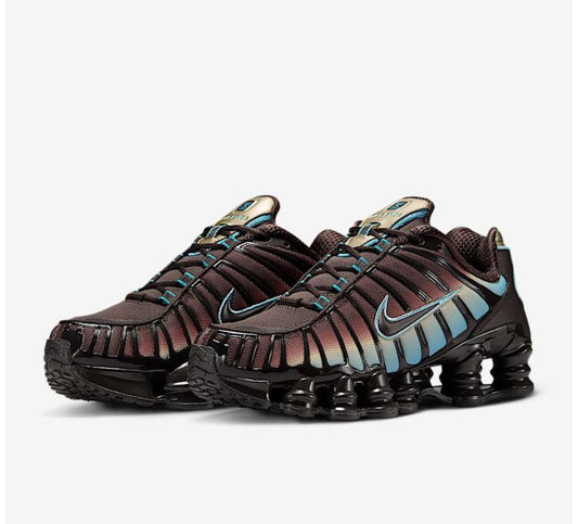 NIKE SHOX TL "black,brown / blue"