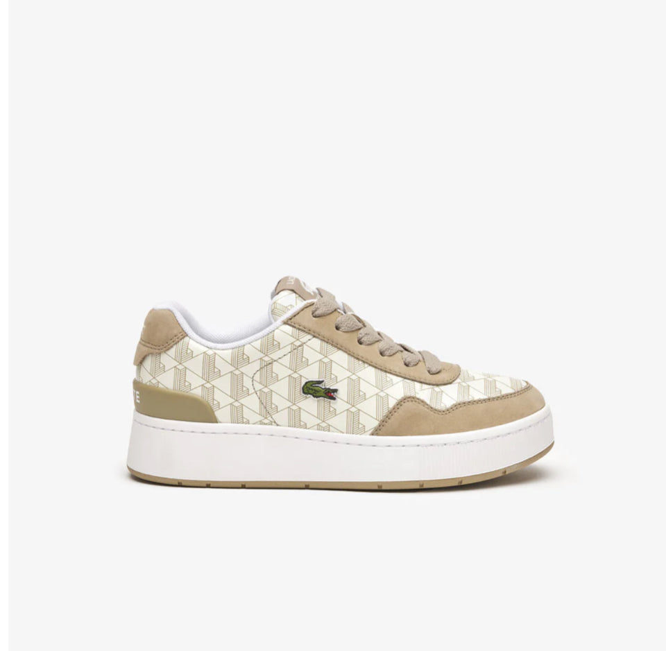 Lacoste Ace Clip Leather Monogram Sneakers