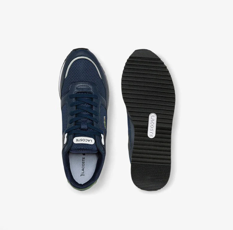 Lacoste Partner Piste Textile and Leather Trainers