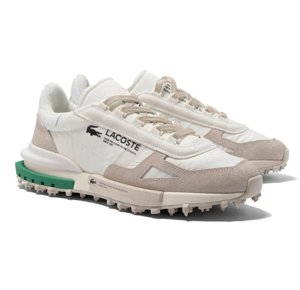 Lacoste Mens Elite Active Textile Color Pop Sneakers