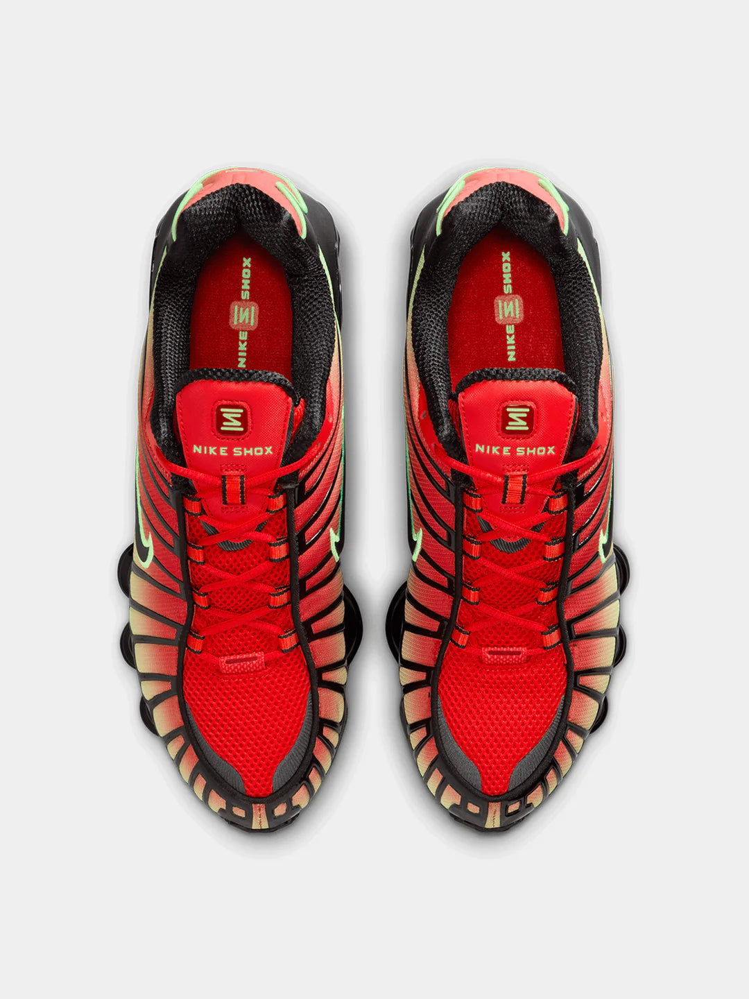 NIKE MEN'S SHOX TL LIGHT CRIMSON/GREEN