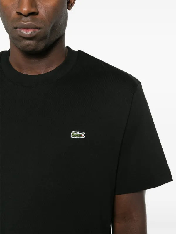Lacoste logo-patch cotton T-shirt