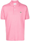 Lacoste logo-patch cotton polo shirt