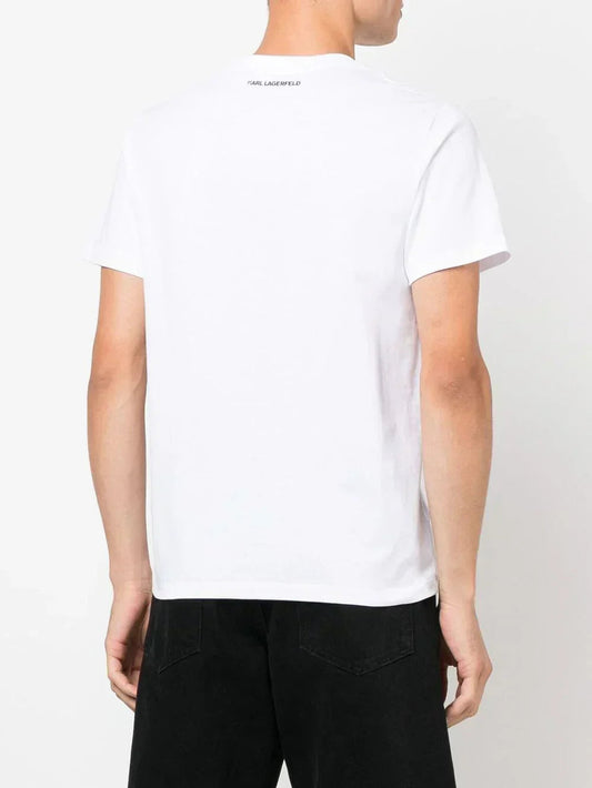 KARL LAGERFELD IKONIK PATCH ORGANIC COTTON T-SHIRT