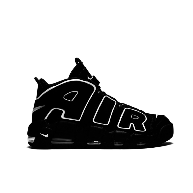 Nike Air More Uptempo Black White - Dripflix