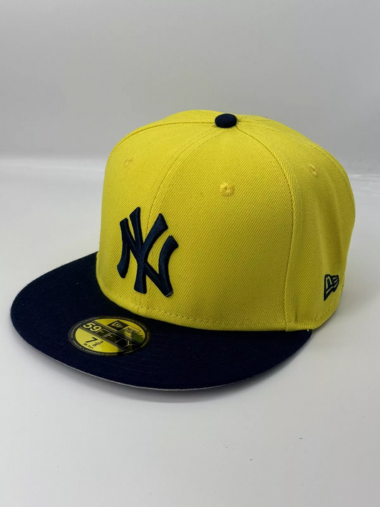 Yankees MLB New Era Fitted 59Fifty Hat -Yellow - Dripflix