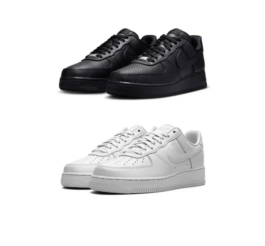 2x AirForce 1s (Black and White)