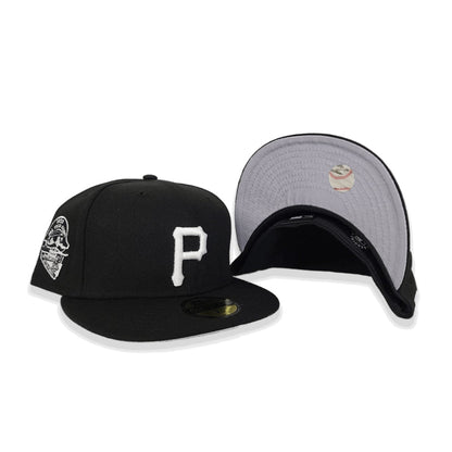 Black Pittsburgh Pirates Gray Bottom 1959 All Star Game Side Patch New Era 59Fifty Fitted