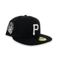 Black Pittsburgh Pirates Gray Bottom 1959 All Star Game Side Patch New Era 59Fifty Fitted