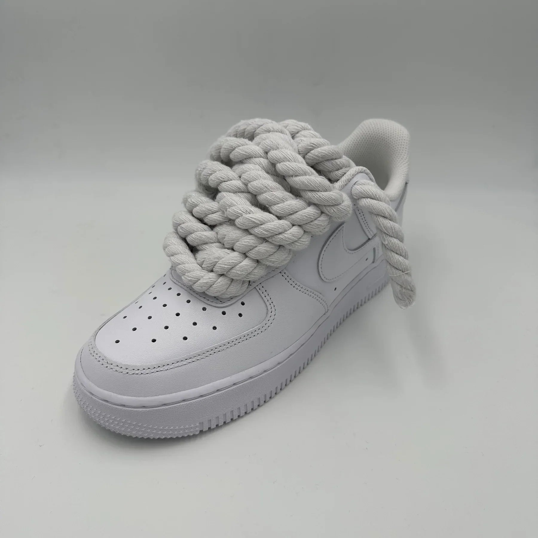 Nike Air Force 1 “Rope Laces” Triple White - Dripflix