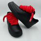 Nike Air Force 1 Black “Rope Laces Red” - Dripflix