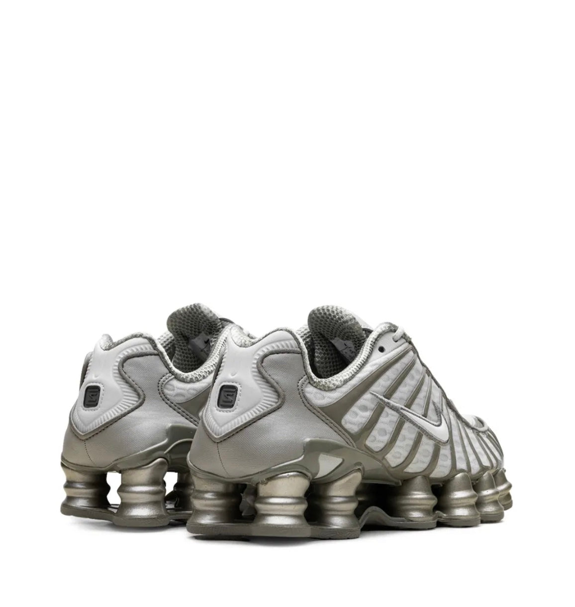 NIKE SHOX TL “LIGHT SILVER/WHITE/LIGHT ARMY” SNEAKERS