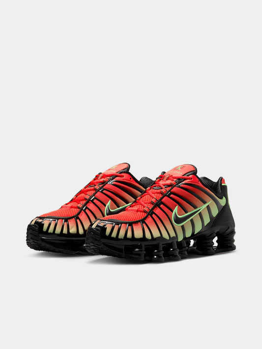 NIKE MEN'S SHOX TL LIGHT CRIMSON/GREEN