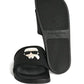 Karl Lagerfeld logo-embossed slides