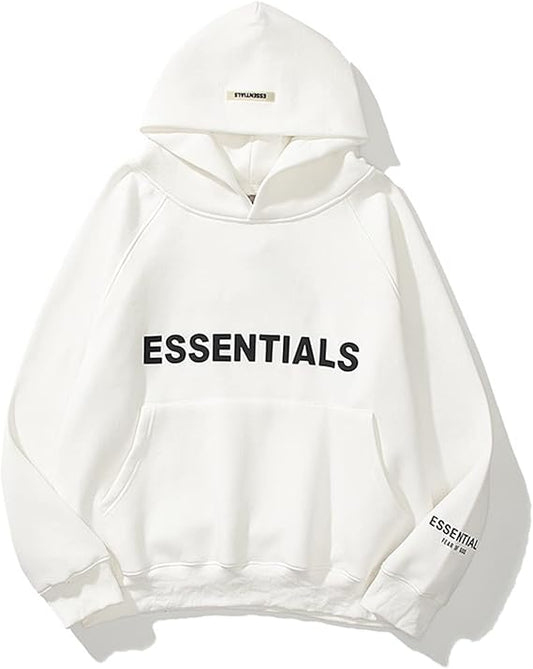 Fear OF God Essentials Pullover White Hoodie