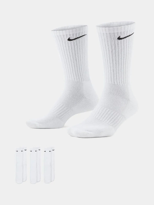 Nike White 3 Pack Socks