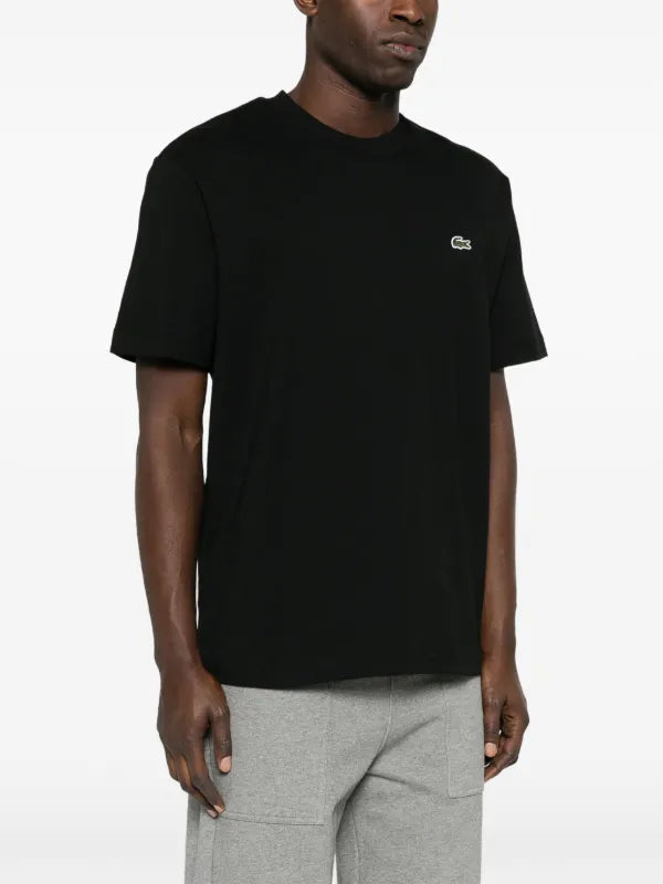 Lacoste logo-patch cotton T-shirt