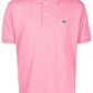 Lacoste logo-patch cotton polo shirt