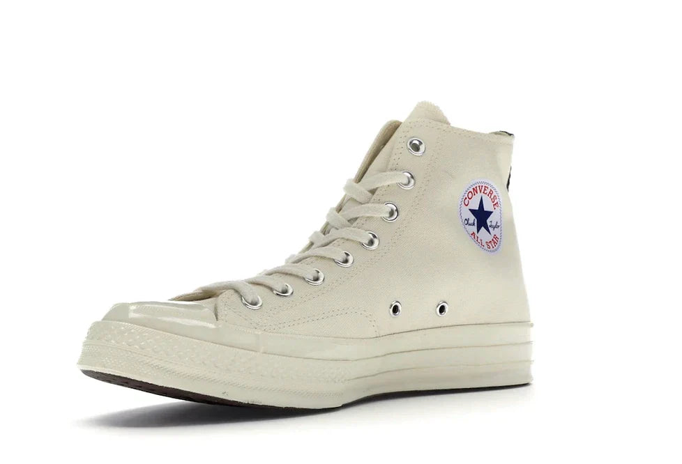 Converse Chuck Taylor All-Star 70 Hi Comme des Garcons PLAY White - Dripflix