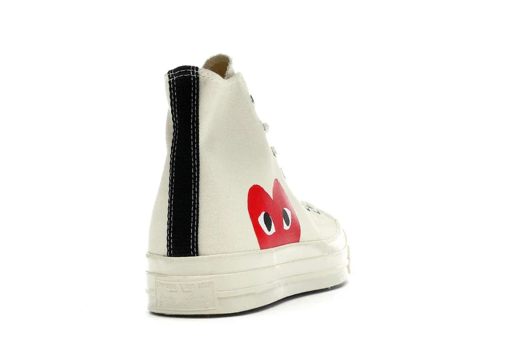 Converse Chuck Taylor All-Star 70 Hi Comme des Garcons PLAY White - Dripflix
