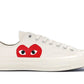 Converse Chuck Taylor All-Star 70 Ox Comme des Garcons PLAY White - Dripflix