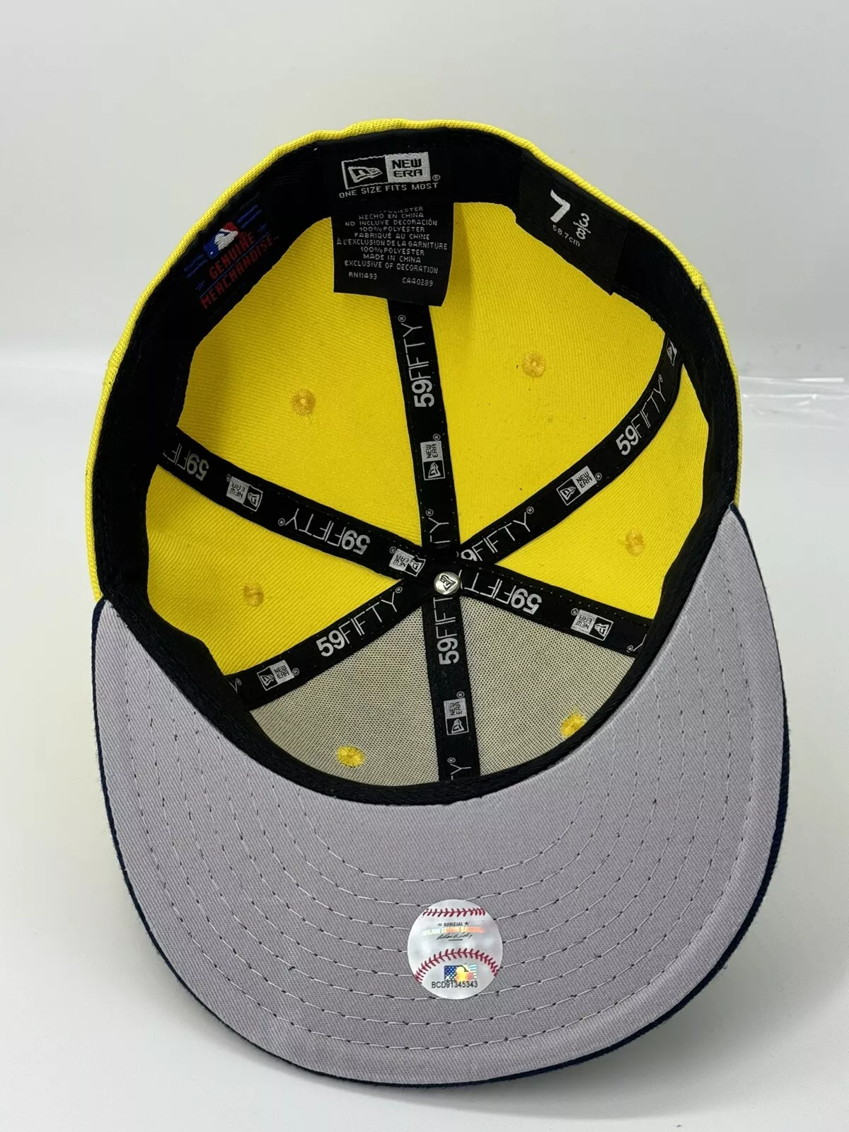 Yankees MLB New Era Fitted 59Fifty Hat -Yellow - Dripflix