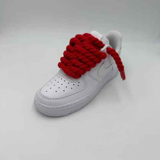 Nike Air Force 1 “Rope Laces” Red - Dripflix